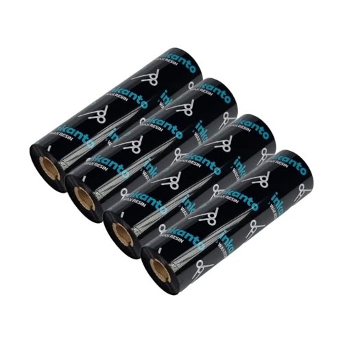 4 Unids. Ribbon Armor Inkanto Wax/resin Apr1 Misto 110mmx74m Preto